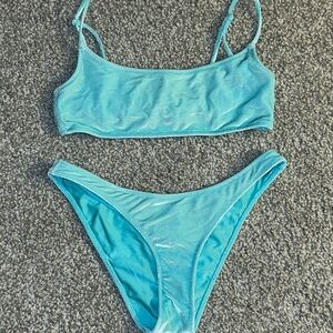 Triangl Velvet Bikini Set